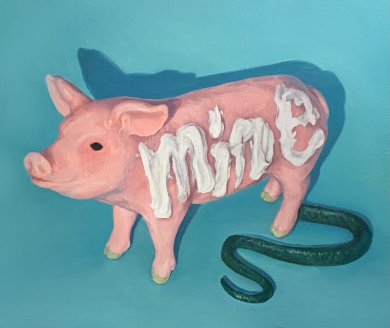 友岡 優｜Yu Tomooka《my pig with snake #2》
