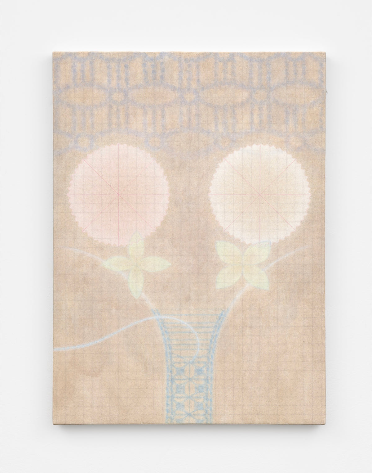 スヨン｜Suyeont 《Two Dianthus》 / 455×334mm / Acrylic on cotton