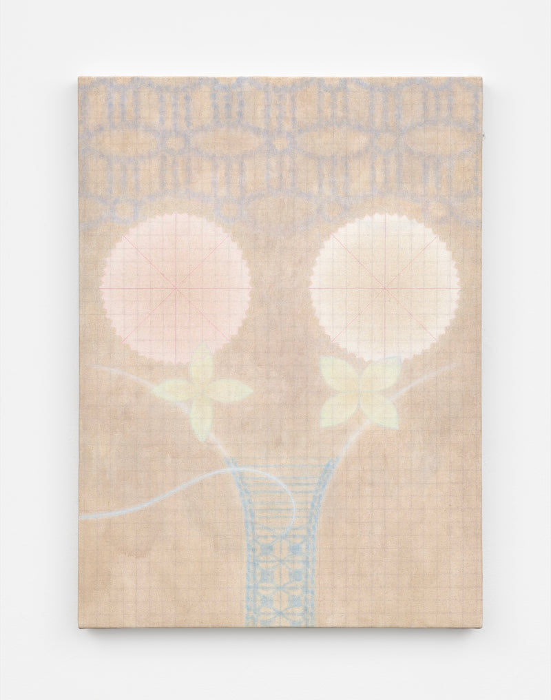 スヨン｜Suyeont 《Two Dianthus》 / 455×334mm / Acrylic on cotton