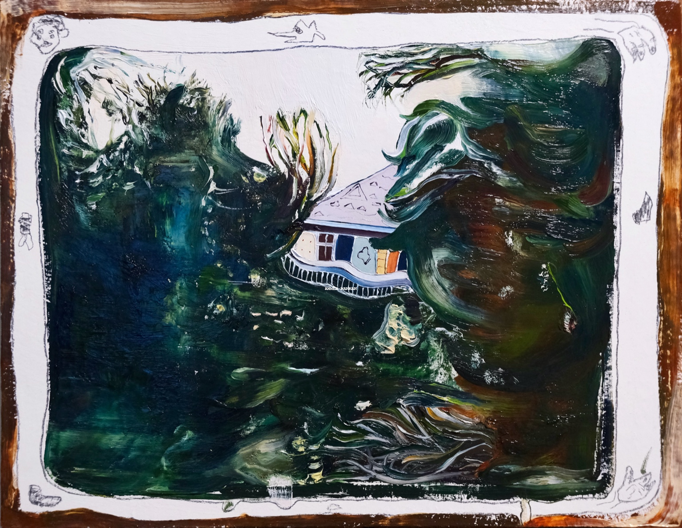 Ahmed Mannan《Painting of a House in the Forest》